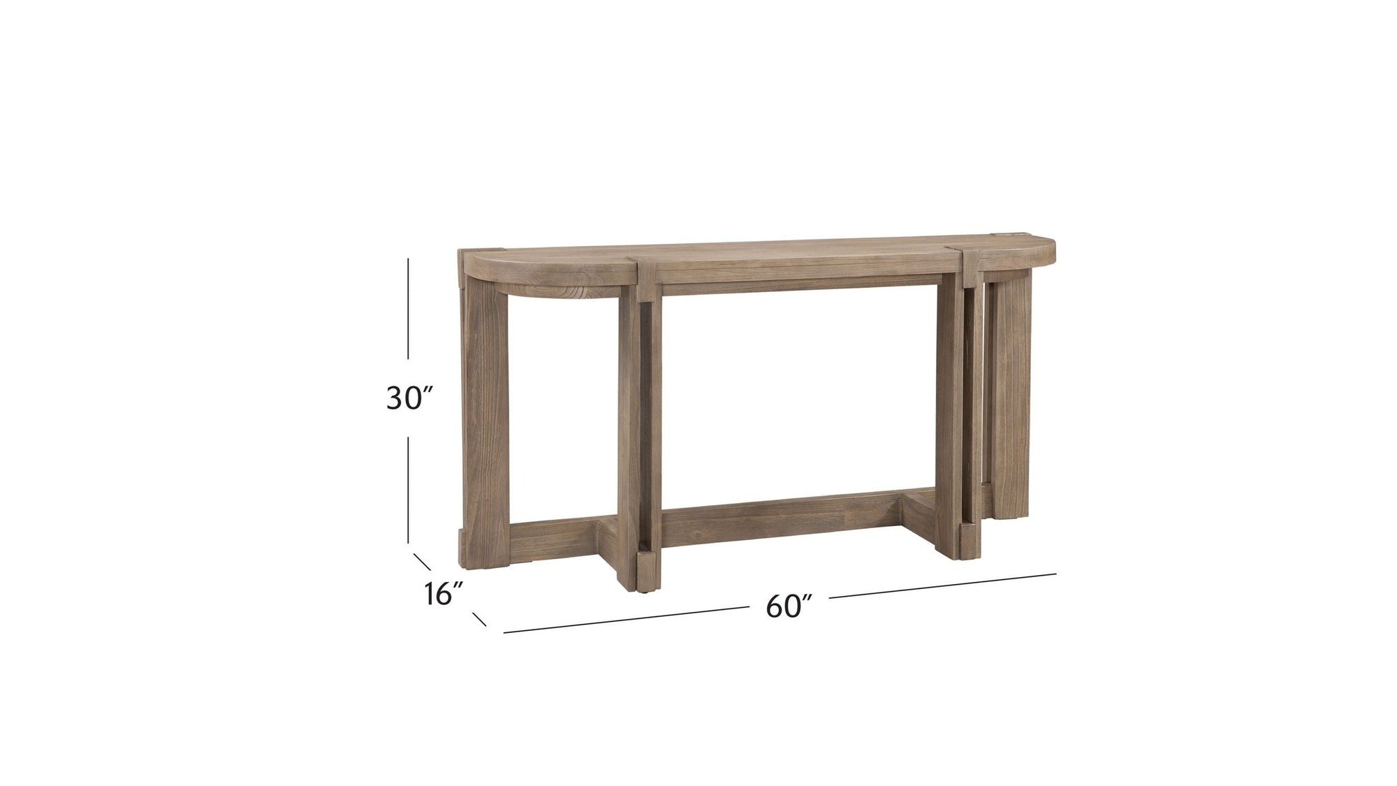 McGuire - Console Table - Dark Brown