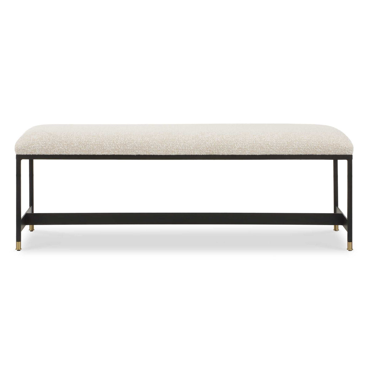 Halston - Upholstered Bench - White