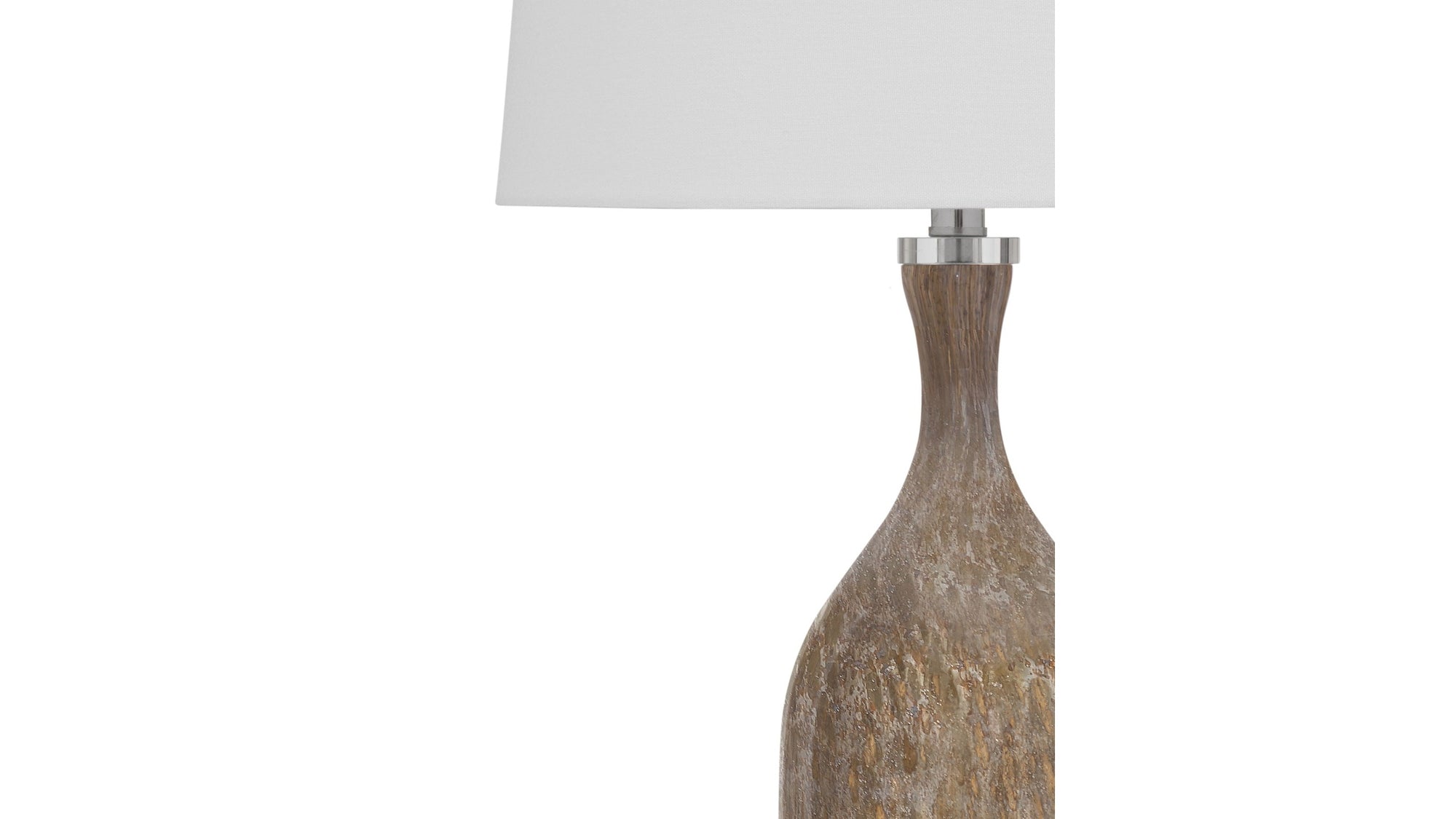 Greeley - Table Lamp - Dark Brown / White