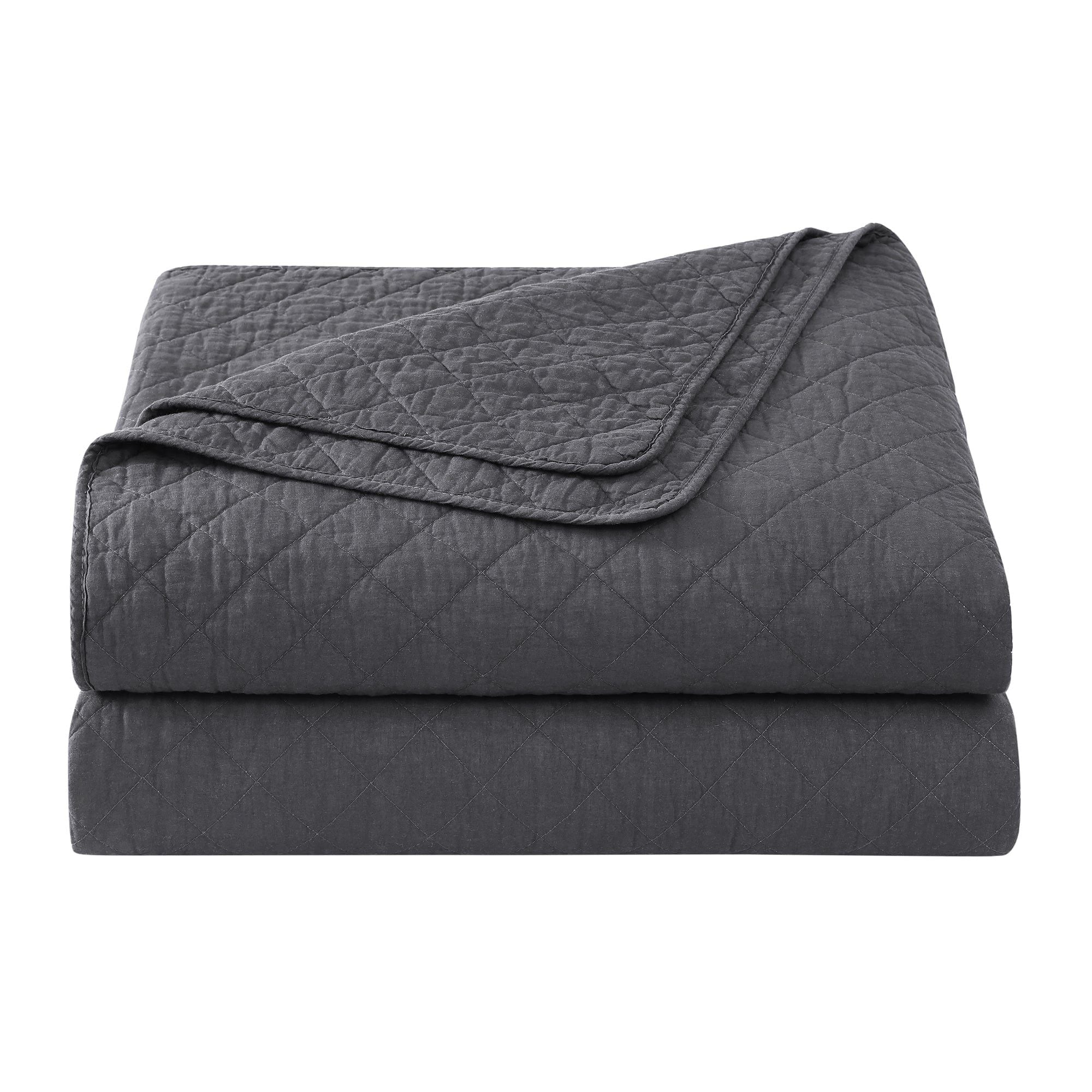 Cotton Comfort - King Quilt Set (Set of 3) - Charcoal