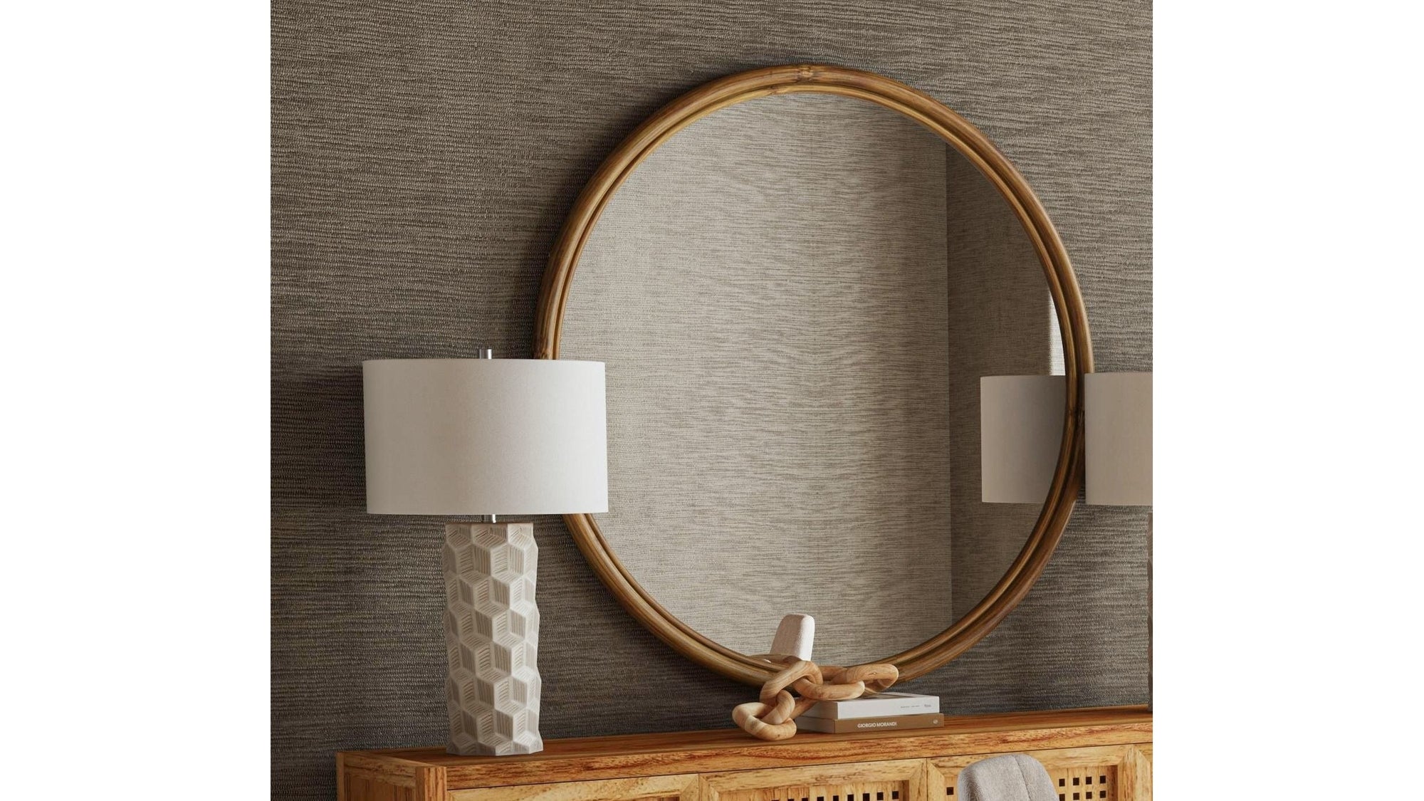Certa - Wall Mirror - Dark Brown