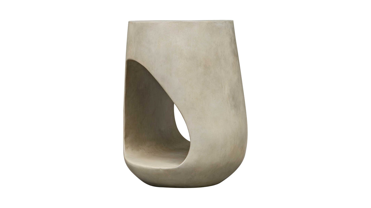 Lithos - Outdoor Accent Table - Gray