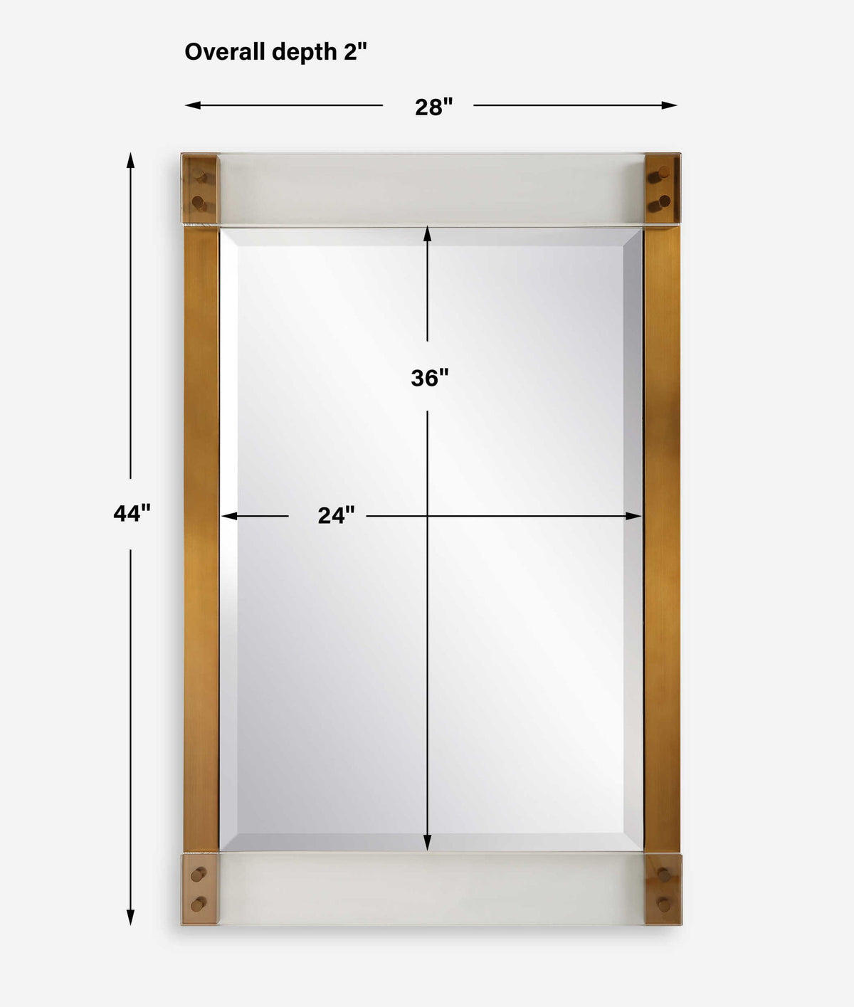 Nera - Plated Brass Mirror