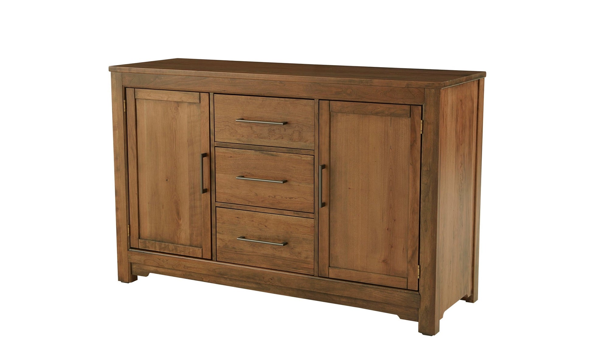 Crafted Cherry - Three Drawer Two Door Server - Medium Cherry