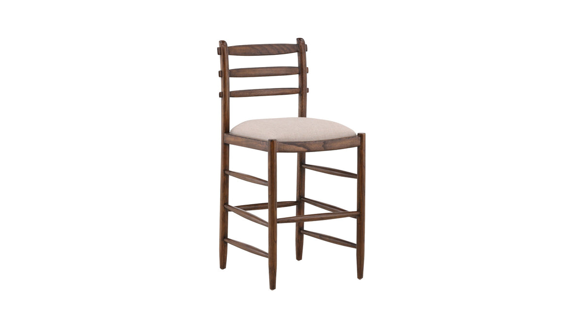 Marvin - Counter Stool - Dark Brown / Beige
