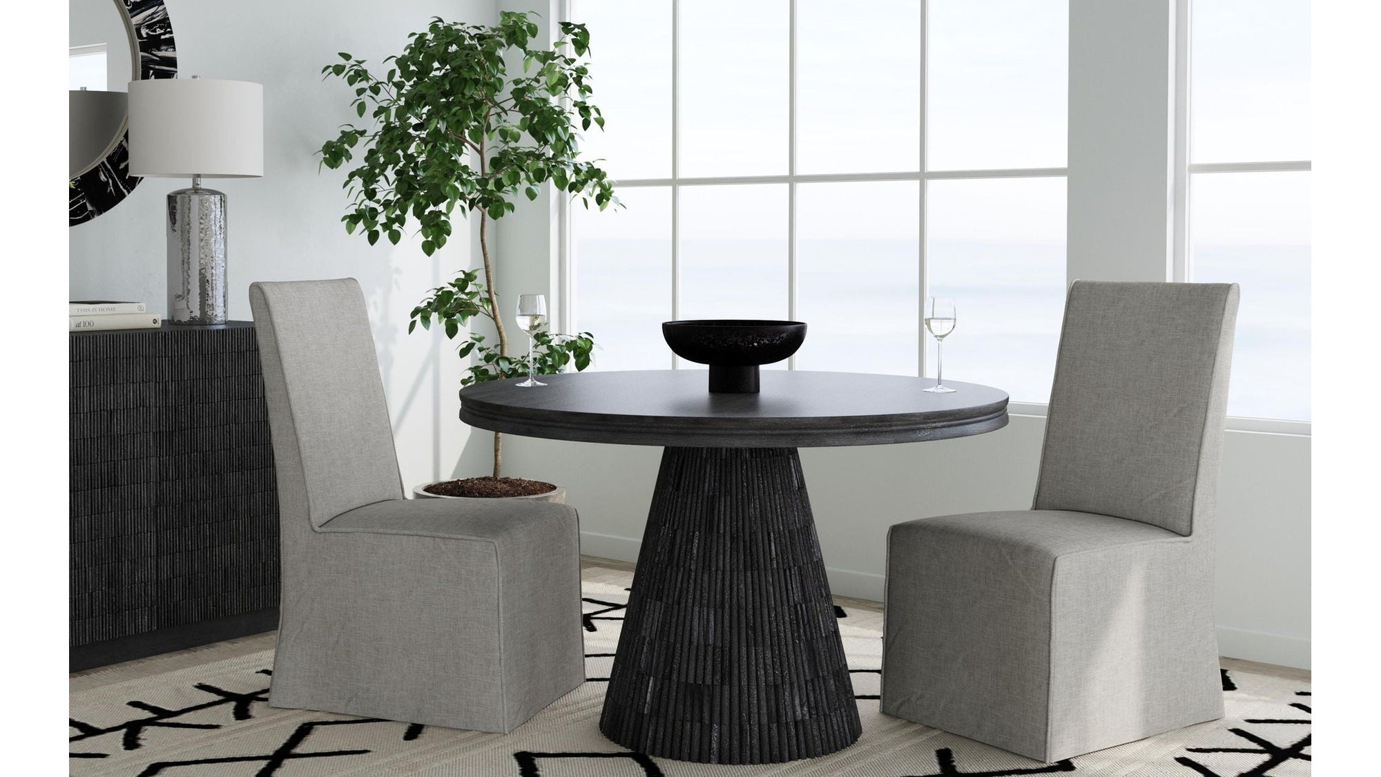 Gaines - Dining Table - Black