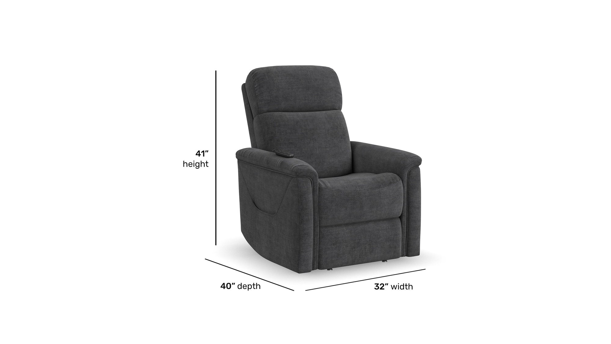 Luma - Petite Power Lift Recliner With Power Headrest, Lumbar, Heat &amp; Massage