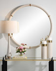 Cyprus - Round Mirror - White