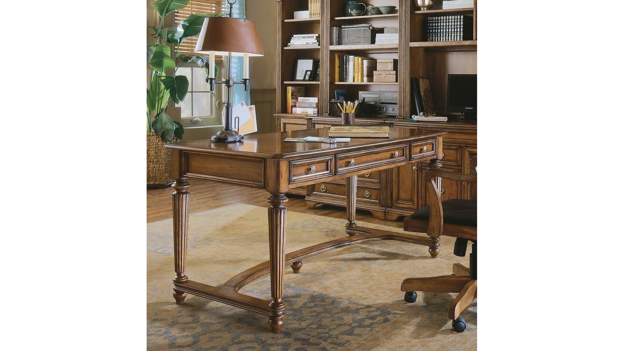 Brookhaven - Leg Desk - Light Brown