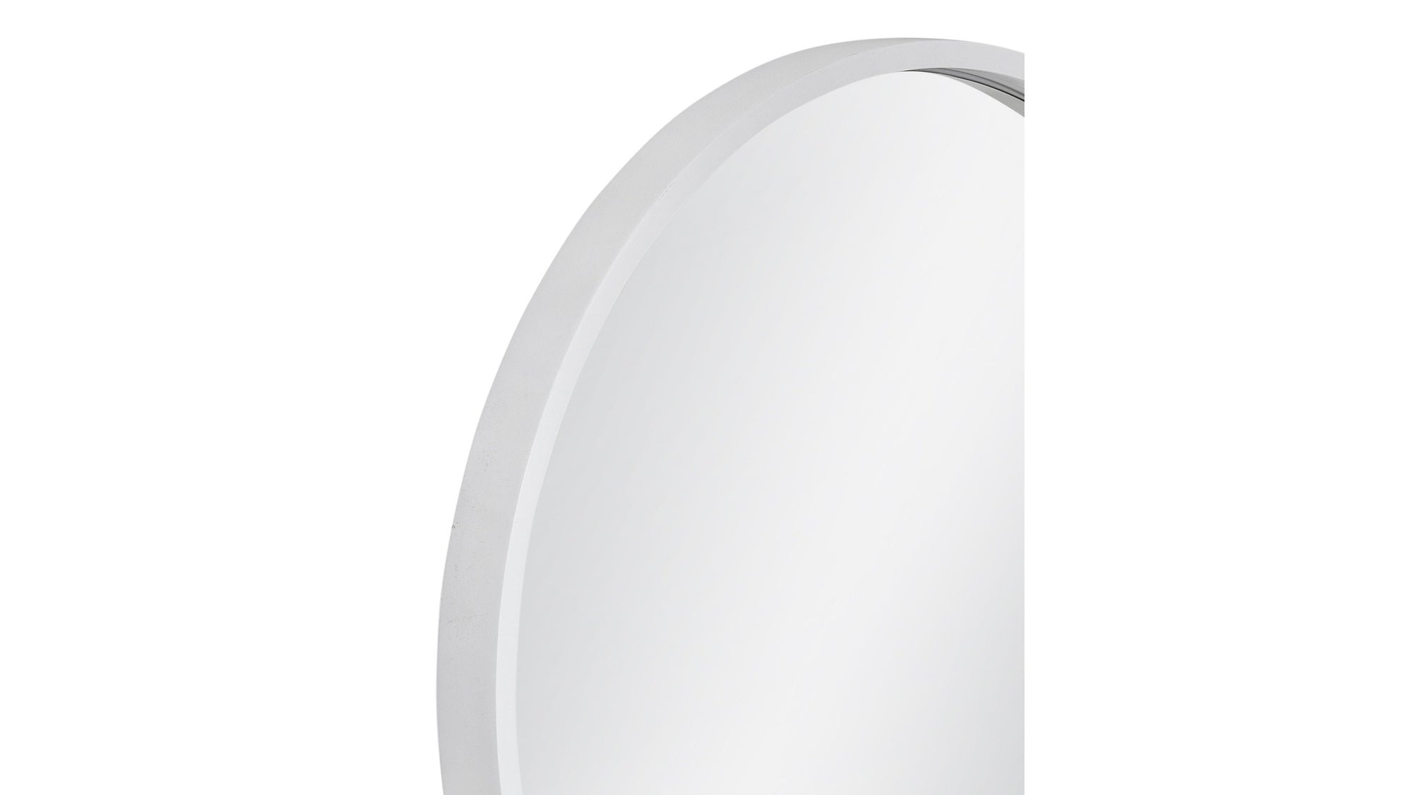 Cyprus - Wall Mirror - Glossy White