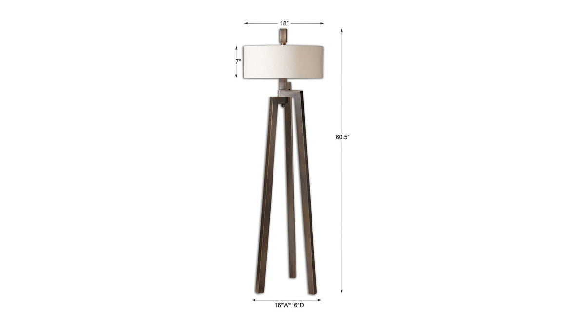 Mondovi - Modern Floor Lamp - Dark Brown