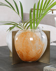 Amber Swirl - Vase - Bronze