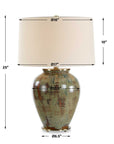 Olisa - Table Lamp - Brown Green