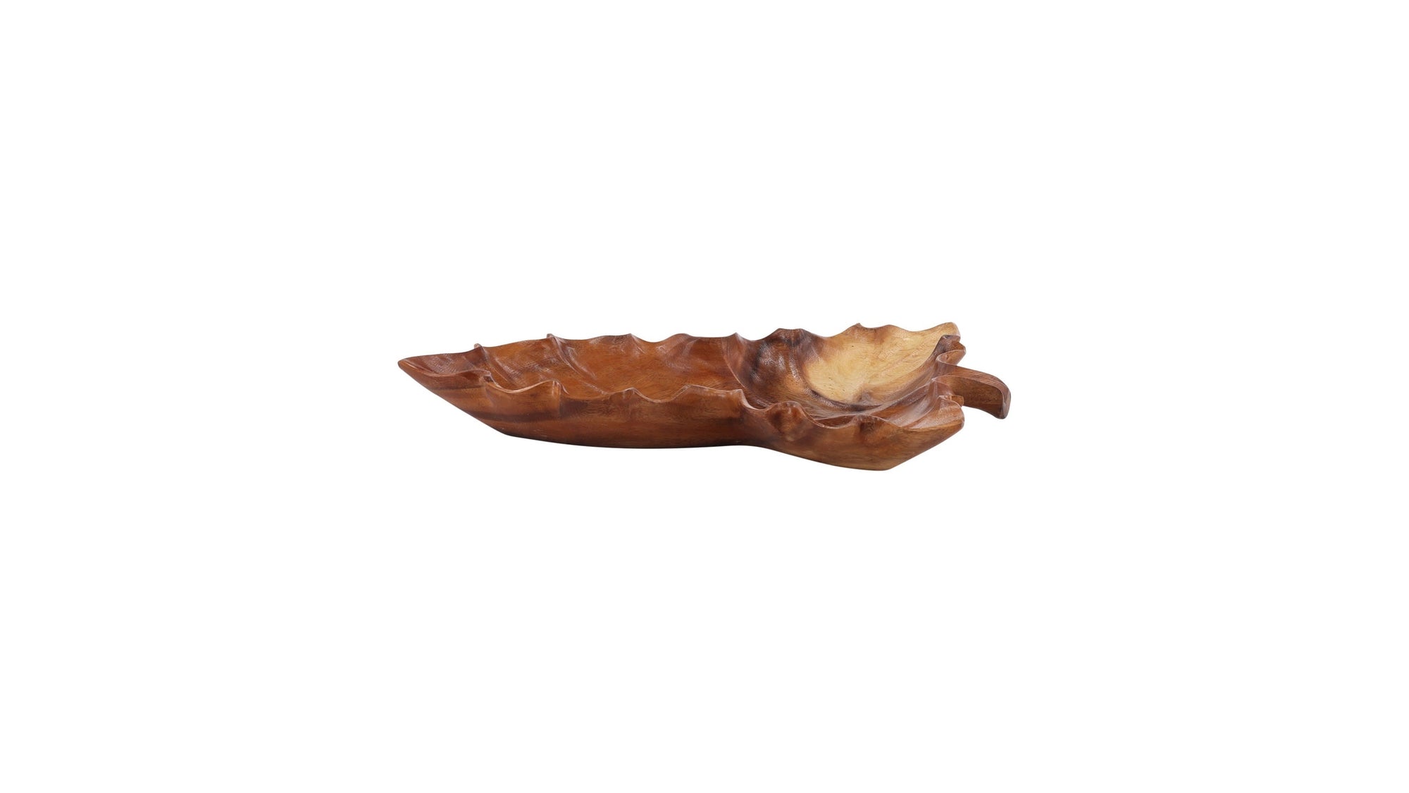 Tyler - Leaf Platter - Light Brown
