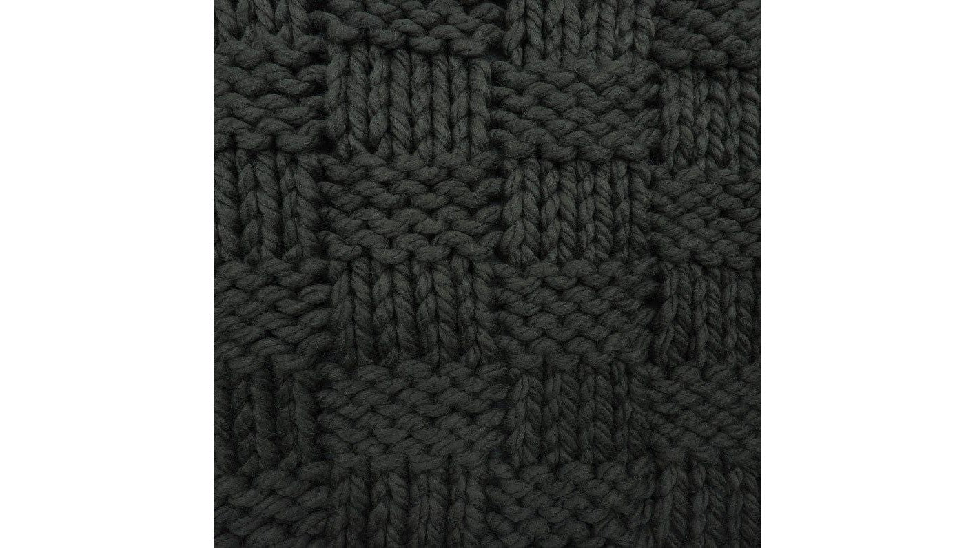 Chess Knit - Throw - Slate
