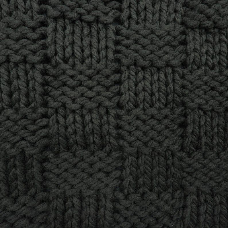 Chess Knit - Throw - Slate