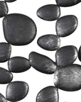 Skipping - Stones Forged Iron Wall Art - Black