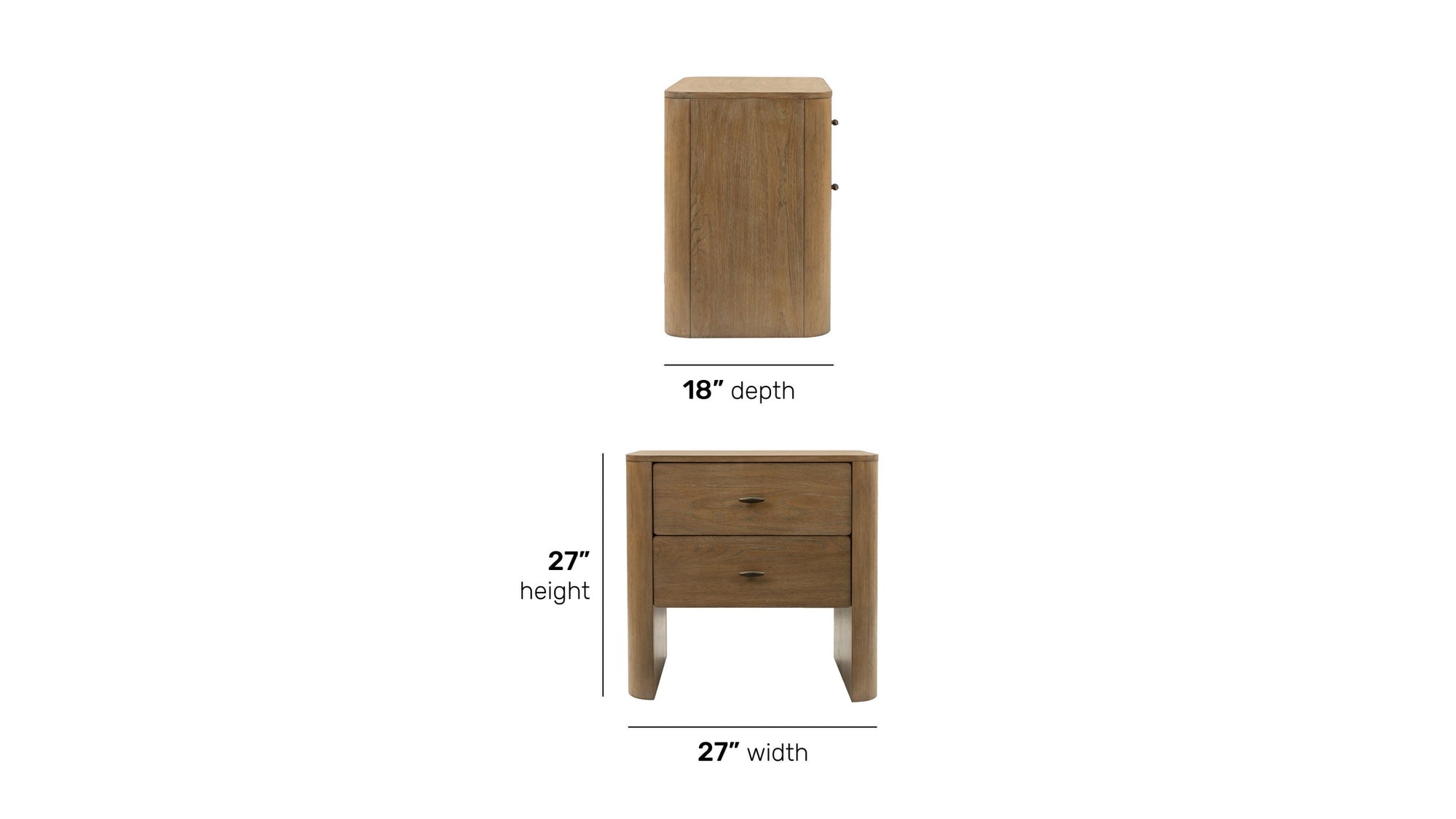 Normandy - Nightstand - Light Brown