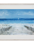 Open Invitation Framed Print - Blue