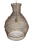 Murmur - Woven Brass 1 Light Pendant - Brass