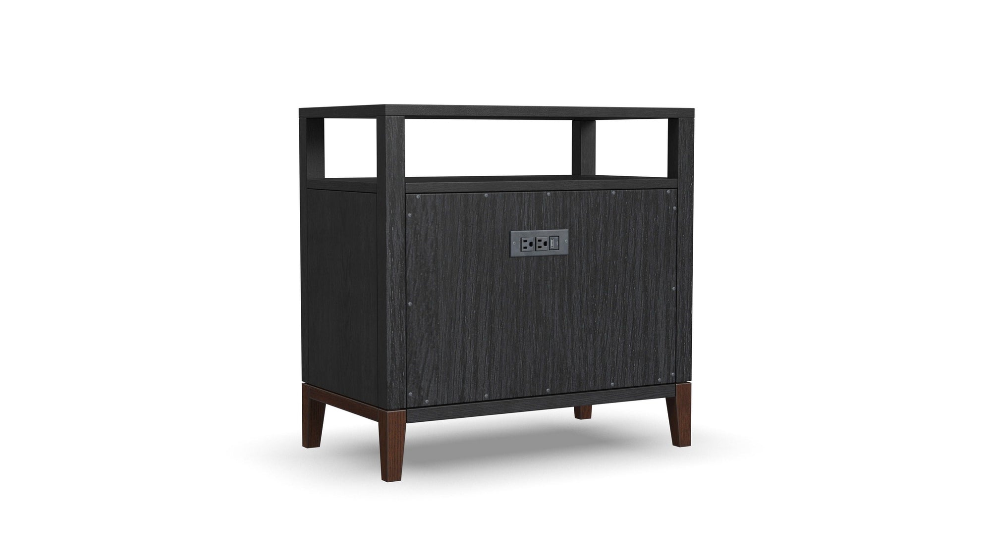 Waterfall - Nightstand - Black