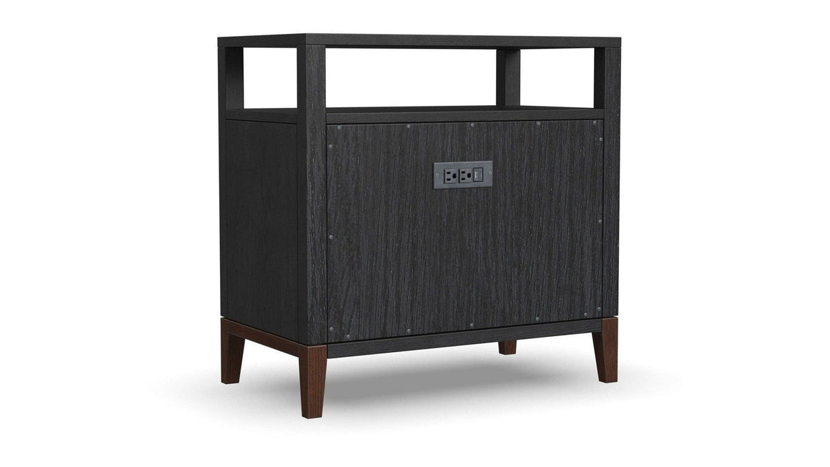 Waterfall - Nightstand - Black