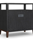 Waterfall - Nightstand - Black