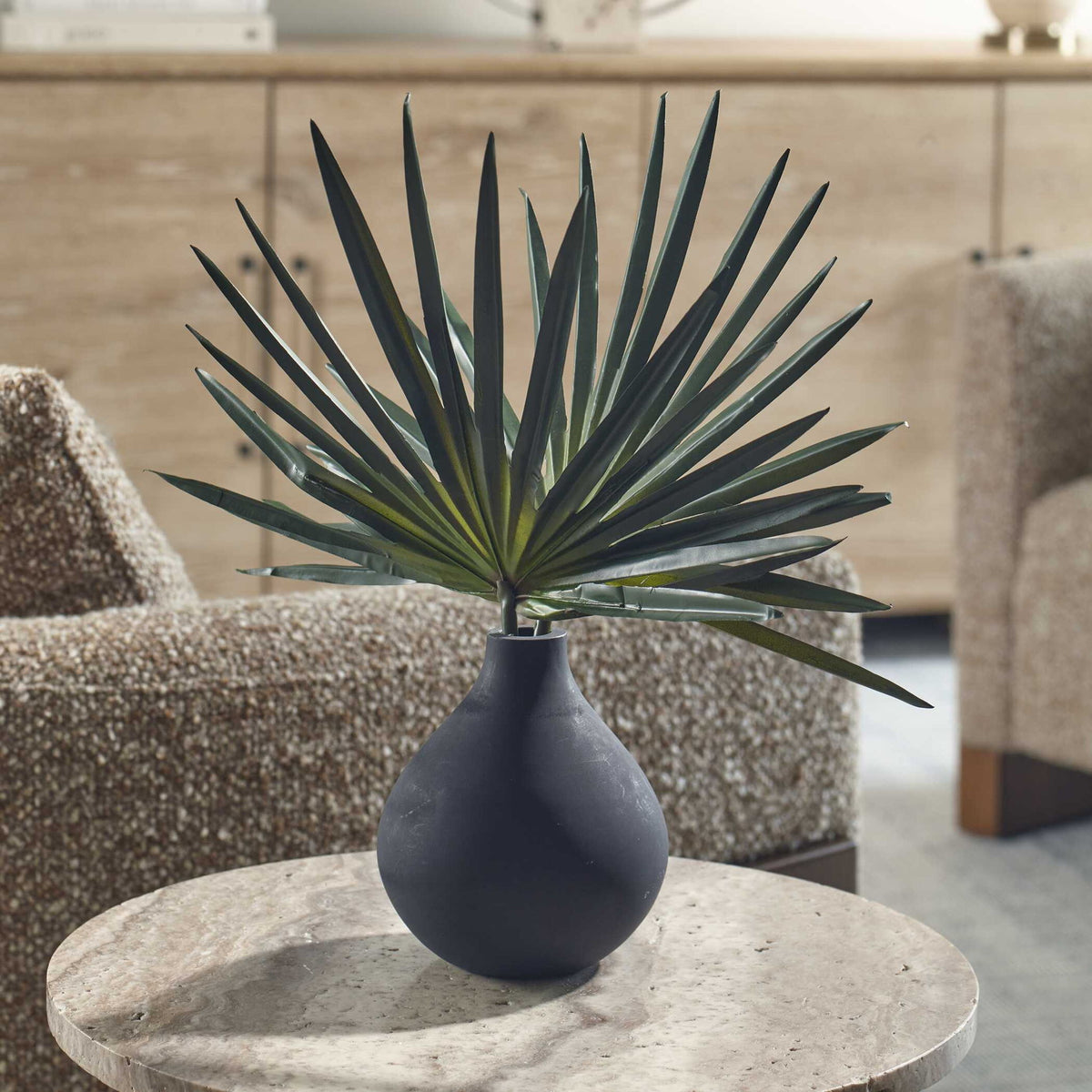 Axis Palm - Accent &amp; Vase - Black / Green