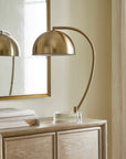 Romani - Brass Desk Lamp - Gold