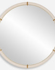 Cyprus - Round Mirror - White
