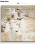 Time To Time - Hand Painted Abstract Art - Black / Brown / Gray / White / Woodtone