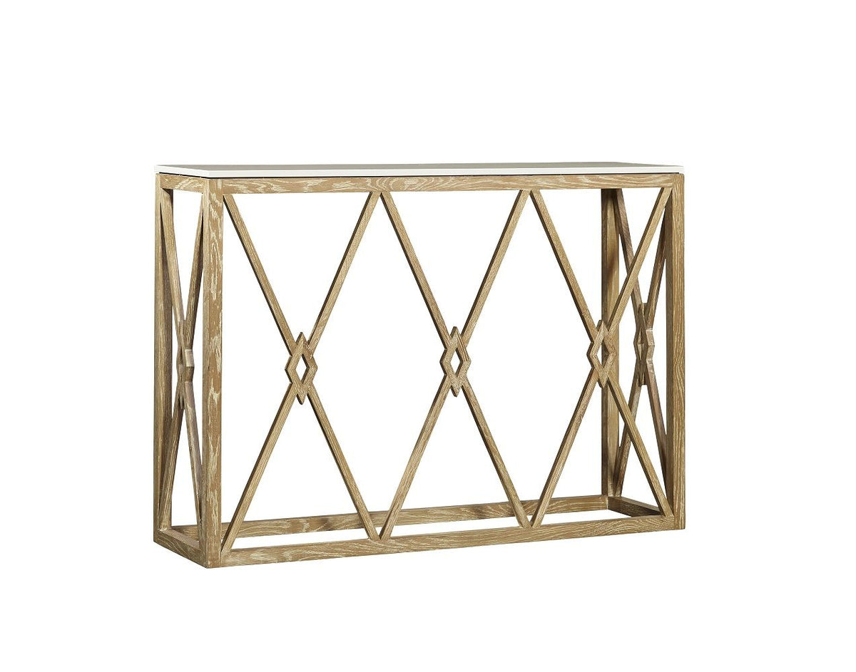 White Marble - Console - Light Brown