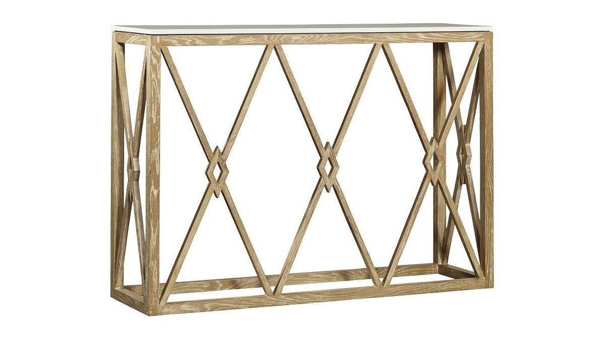 White Marble - Console - Light Brown