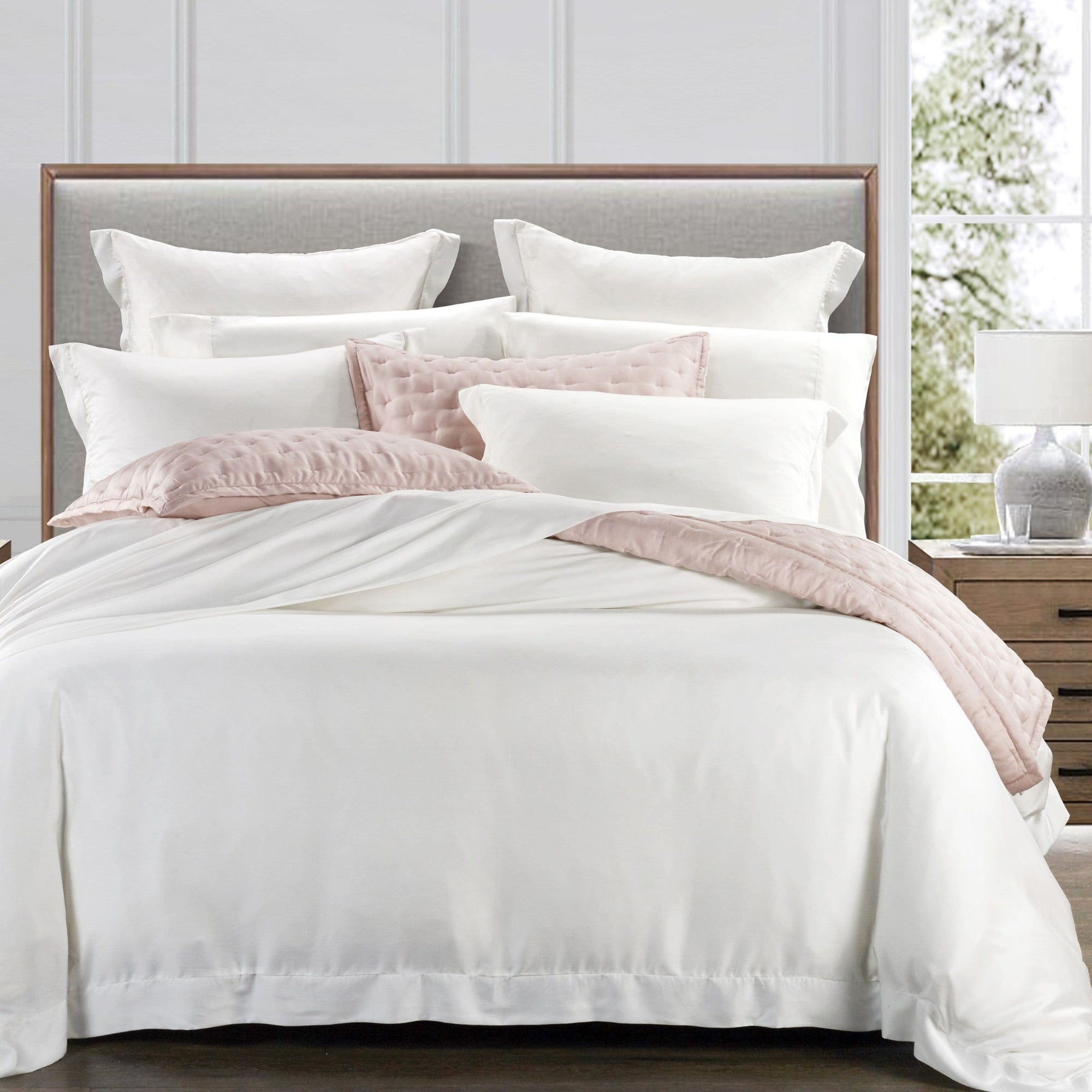 Lyocell - Queen Eucalyptus Duvet Cover Set (Set of 3) - White