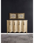 Melange - Draped Credenza - Light Brown