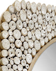 Merak - Teak Mosaic Mirror - Woodtone