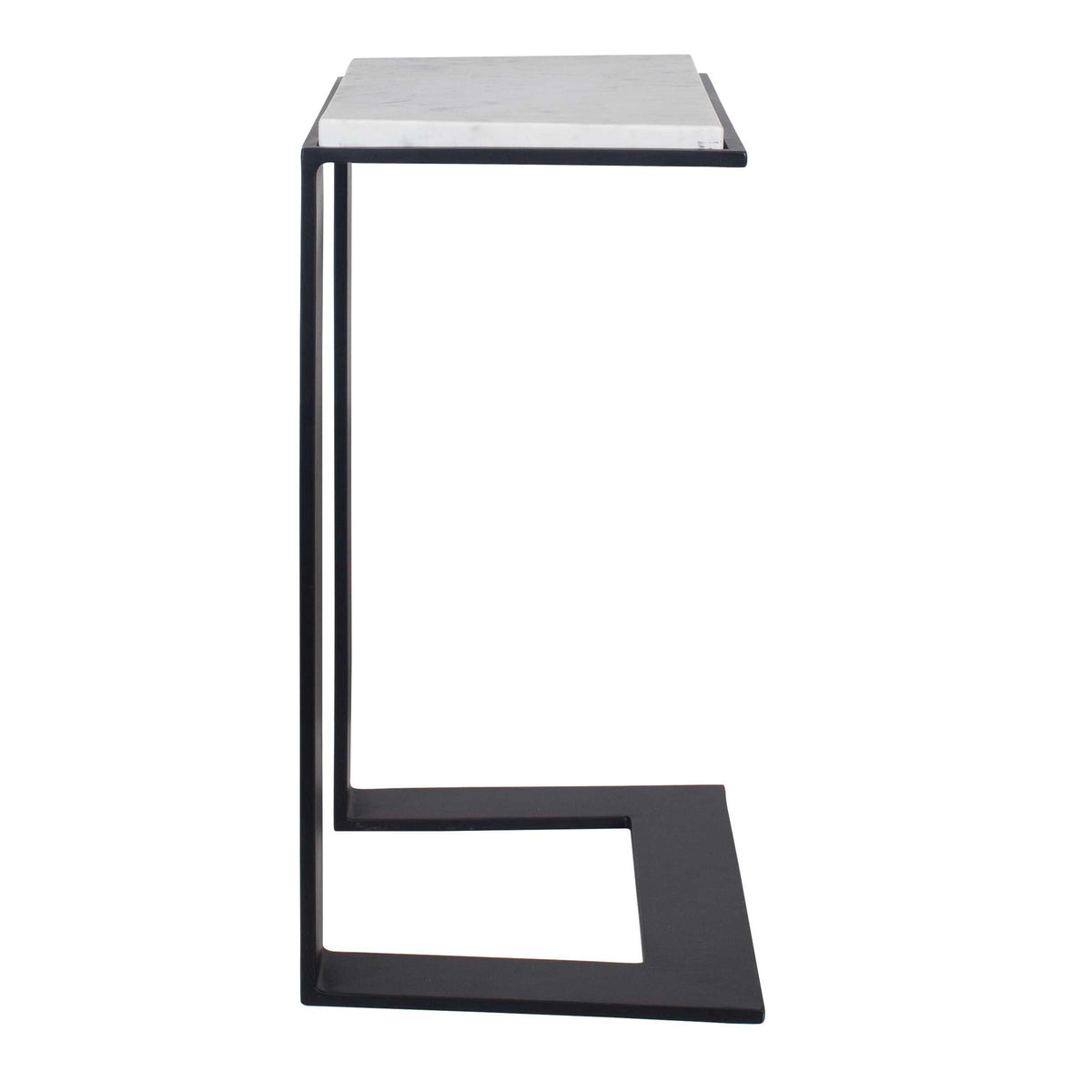 Kenora - Marble Accent Table - White