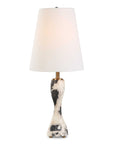 Marcela - Panda Marble Buffet Lamp - Black