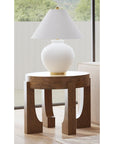 Canyon - End Table - Espresso / Travertine