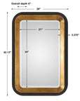 Niva - Metallic Wall Mirror - Gold