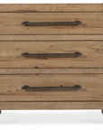 Vineyard Row - Three-Drawer Nightstand - Light Brown