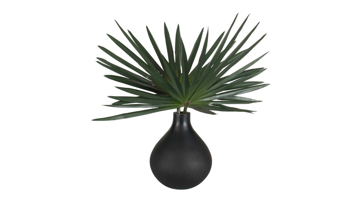 Axis Palm - Accent & Vase - Black / Green