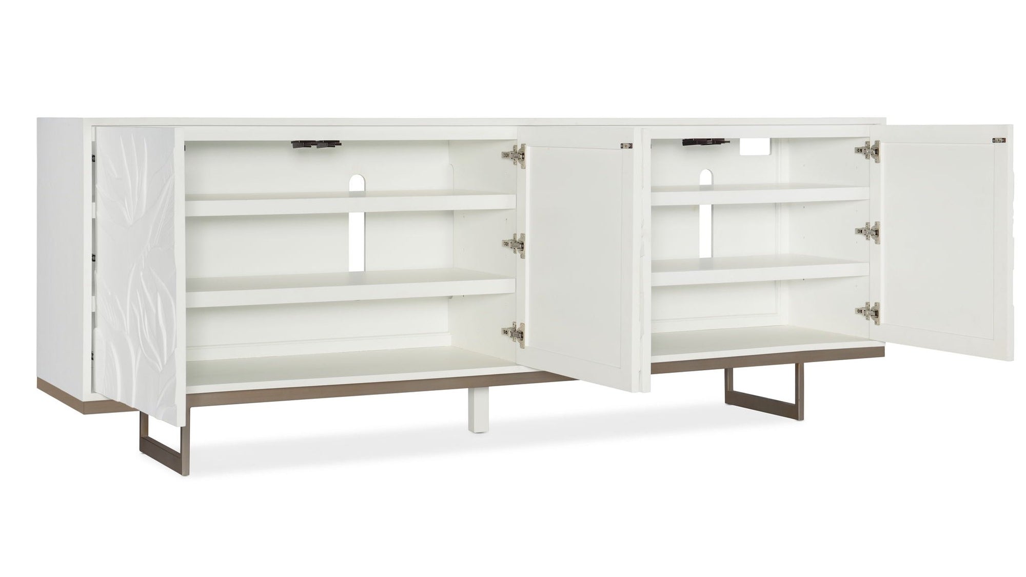 Melange - Passerine 4-Door Credenza - White
