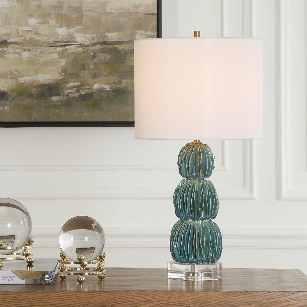 Bonaire - Table Lamp - Teal Blue