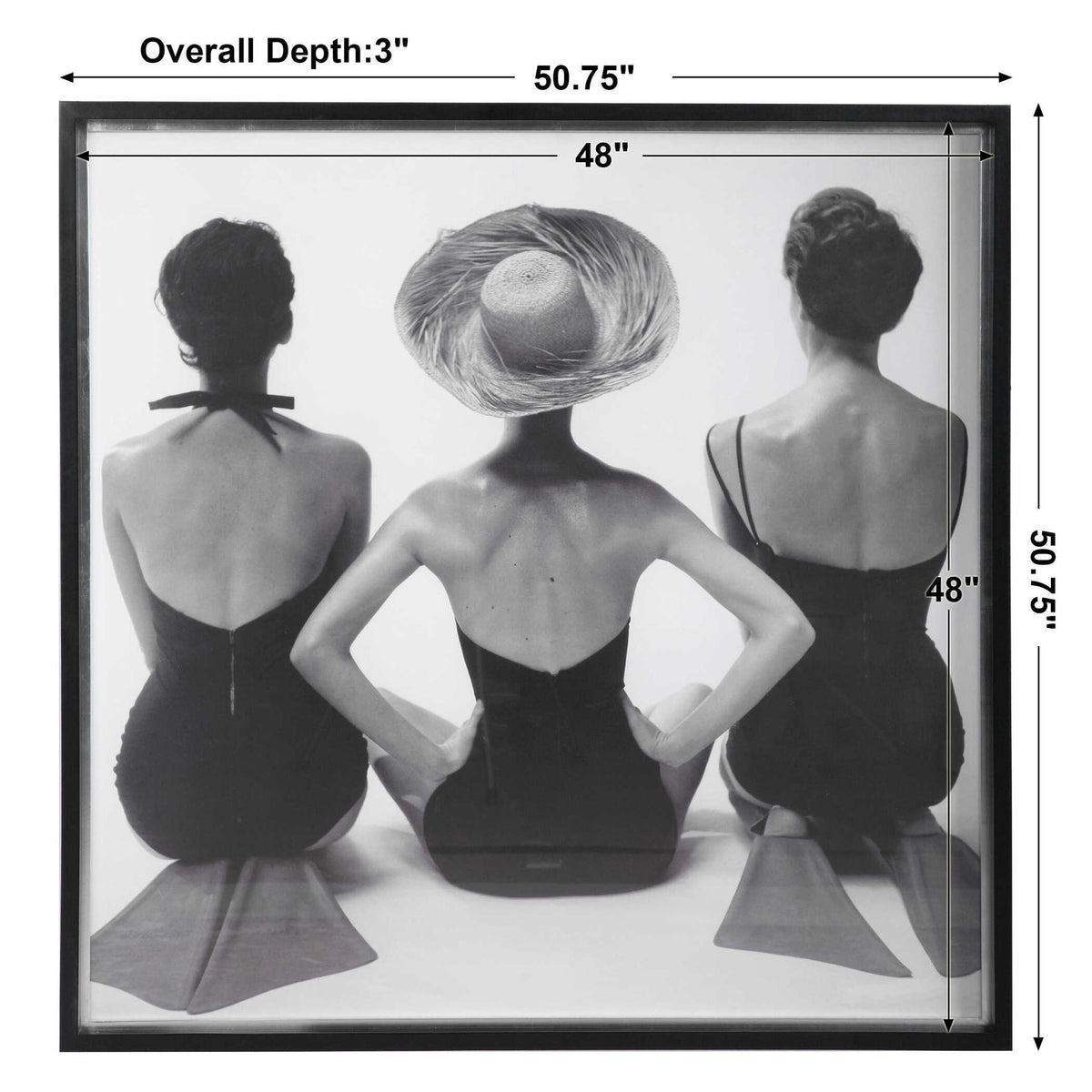 Ladies' Swimwear, 1959 - Fashion Print - Black