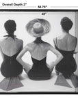 Ladies' Swimwear, 1959 - Fashion Print - Black