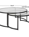 Rhea - Nesting Coffee Tables (Set of 2) - Black