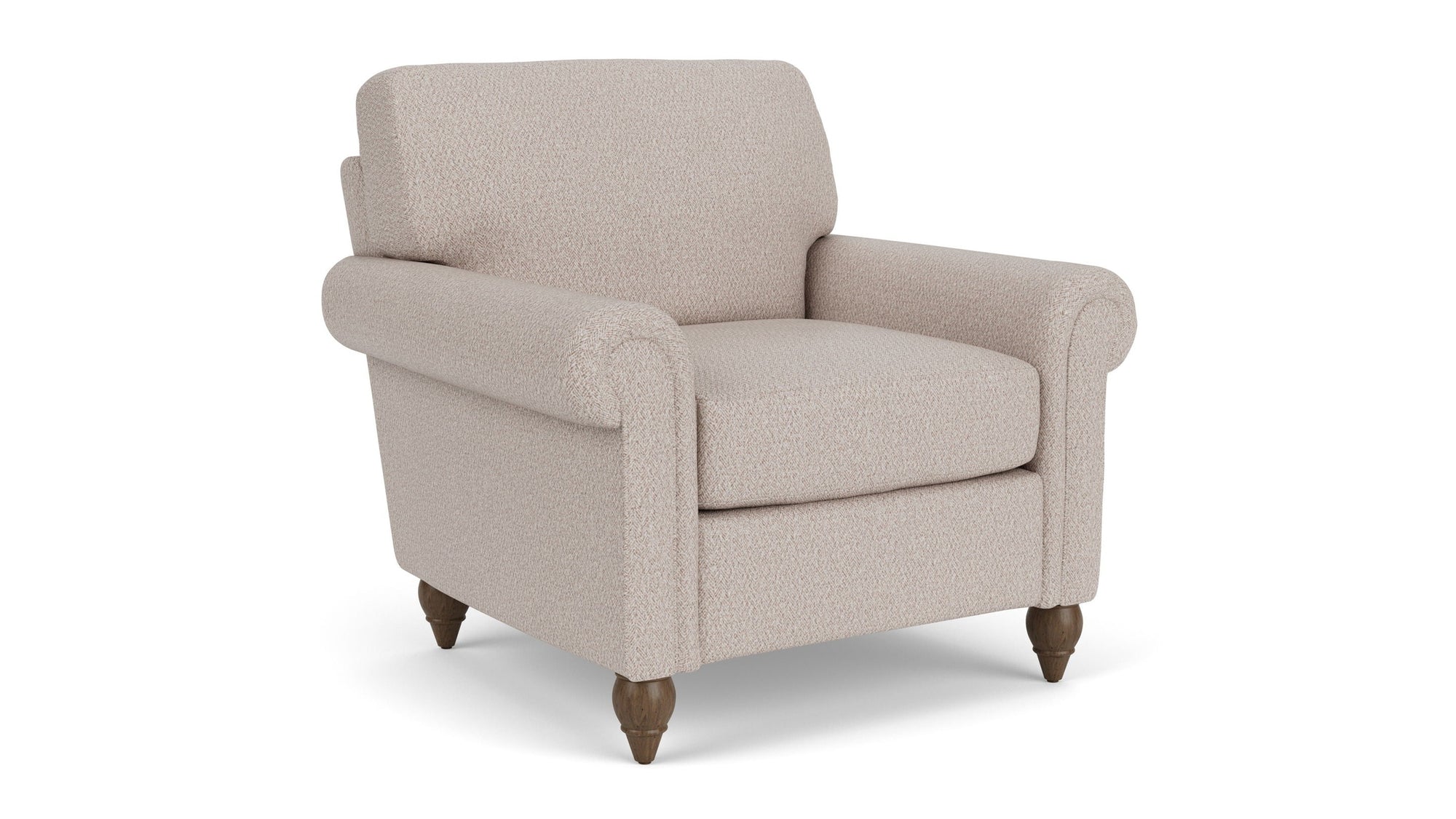 Moxy - Fabric Chair With Rolled Arms