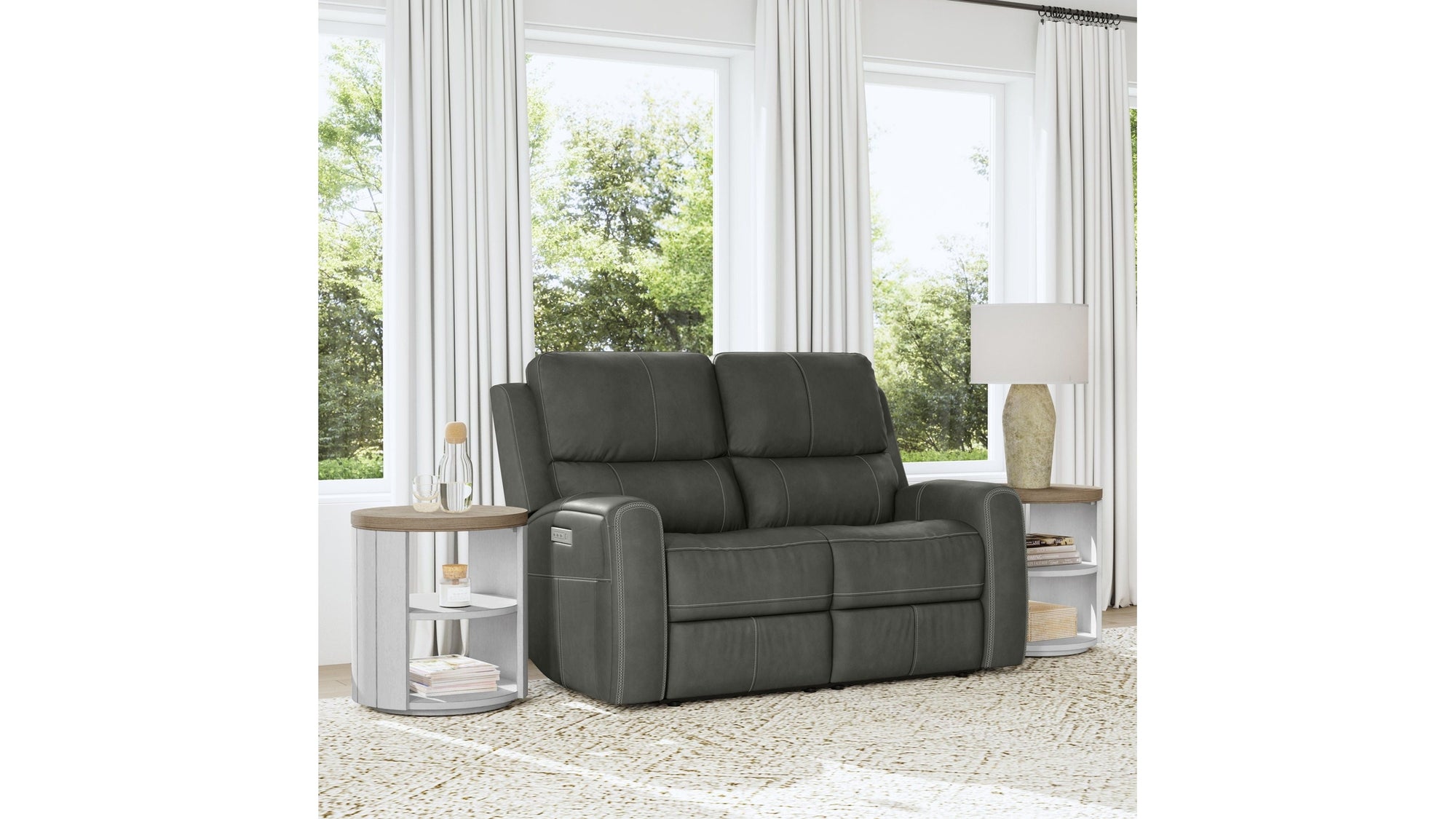 Linden - Power Reclining Loveseat With Power Headrests &amp; Lumbar