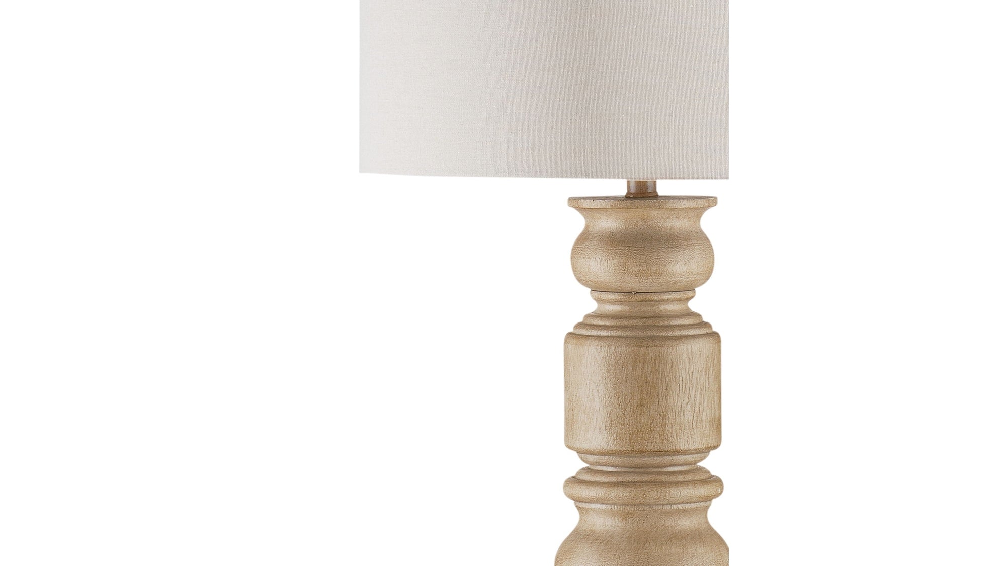 Helford - Floor Lamp - Light Brown / White